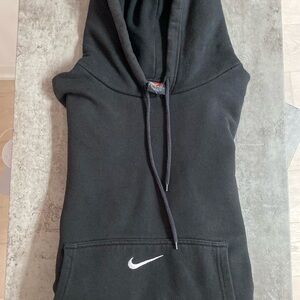 Nike Y2K vintage hoodie - center swoosh - rare pocket hit